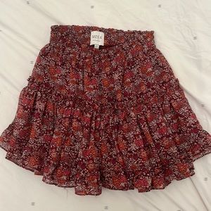MISA Los Angeles purple red extra small skirt